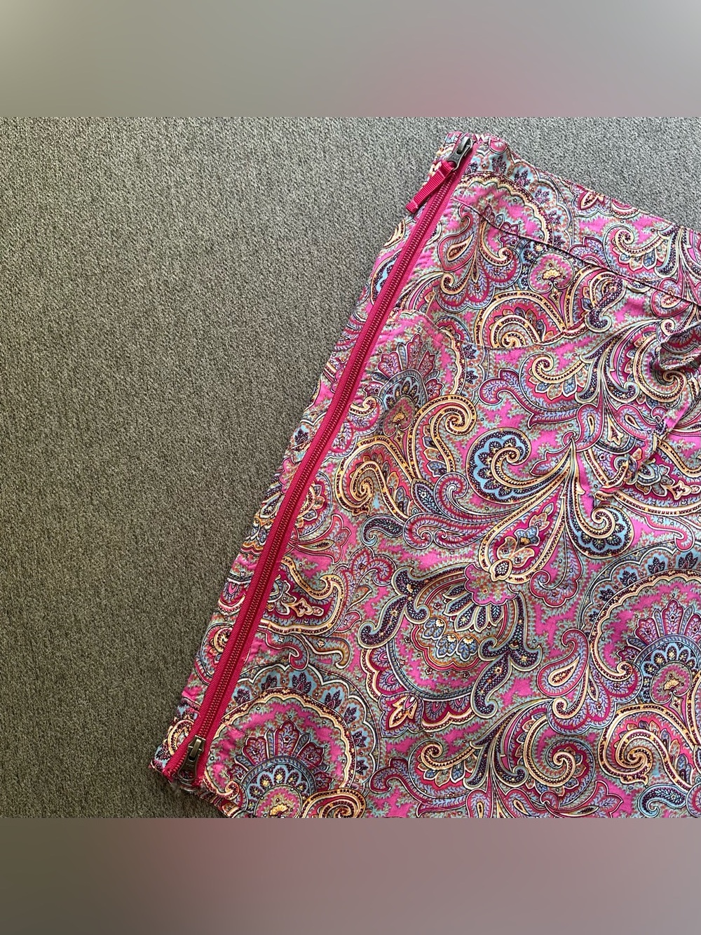 SKHOOP Paisley Cotton Skirt Medium - Picture 4 of 6